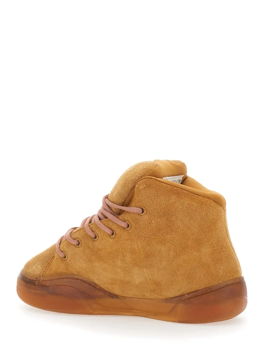 Sneakers ERL maro din piele intoarsa - Img 3