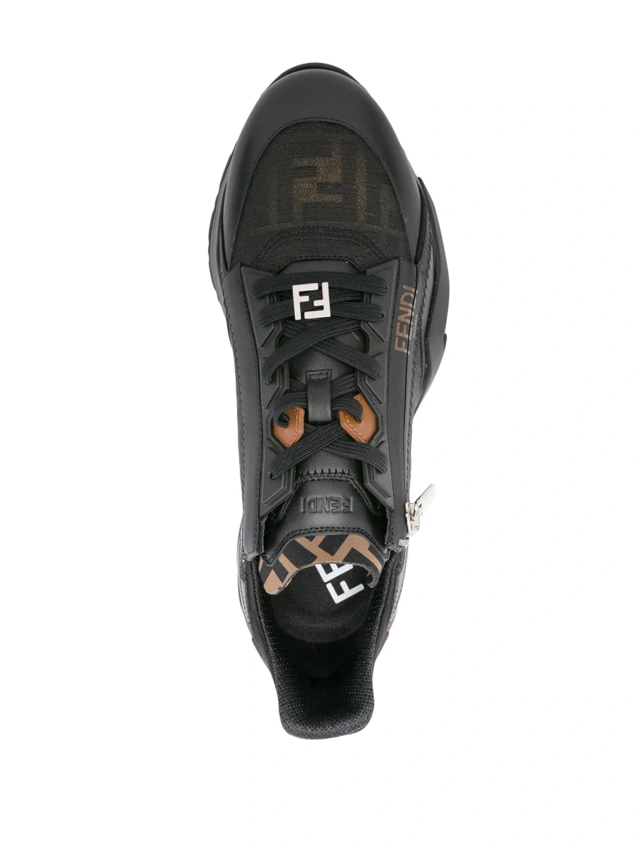 Sneakers Fendi 'Flow' negri din textil - Img 8