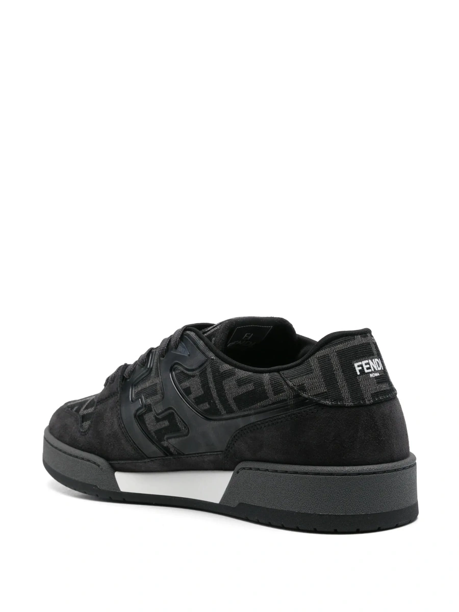 Sneakers Fendi gri din piele 'Match' - Img 6