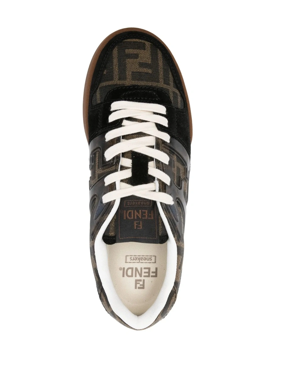 Sneakers Fendi maro din piele 'Fendi Match' - Img 7