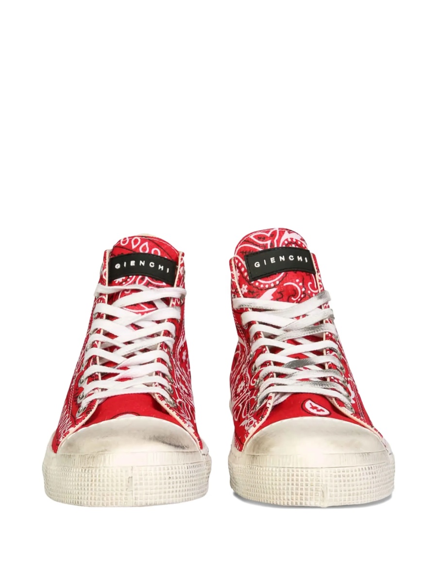 Sneakers GIENCHI rosii din bumbac - Img 2