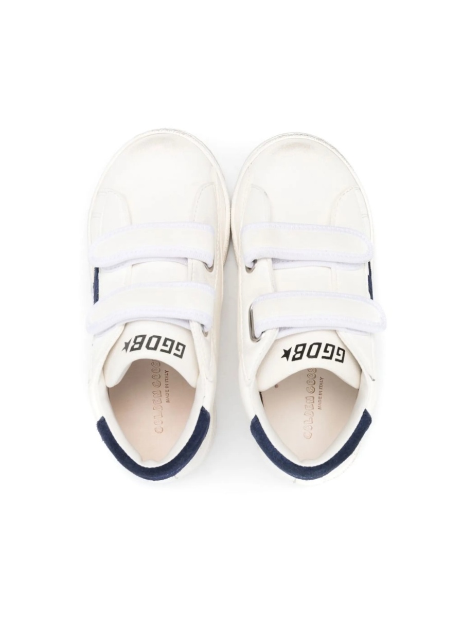 Sneakers Golden Goose albi din piele - Img 3