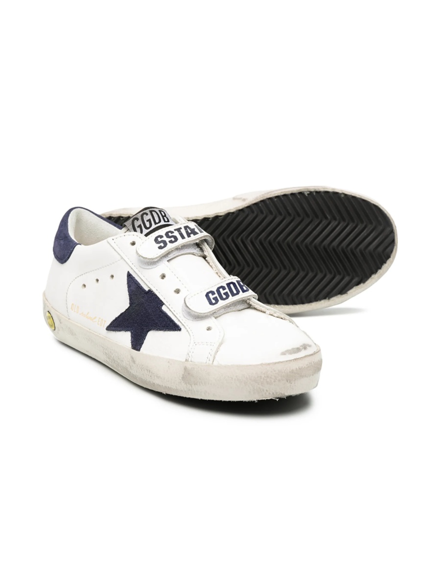 Sneakers Golden Goose albi din piele - Img 2