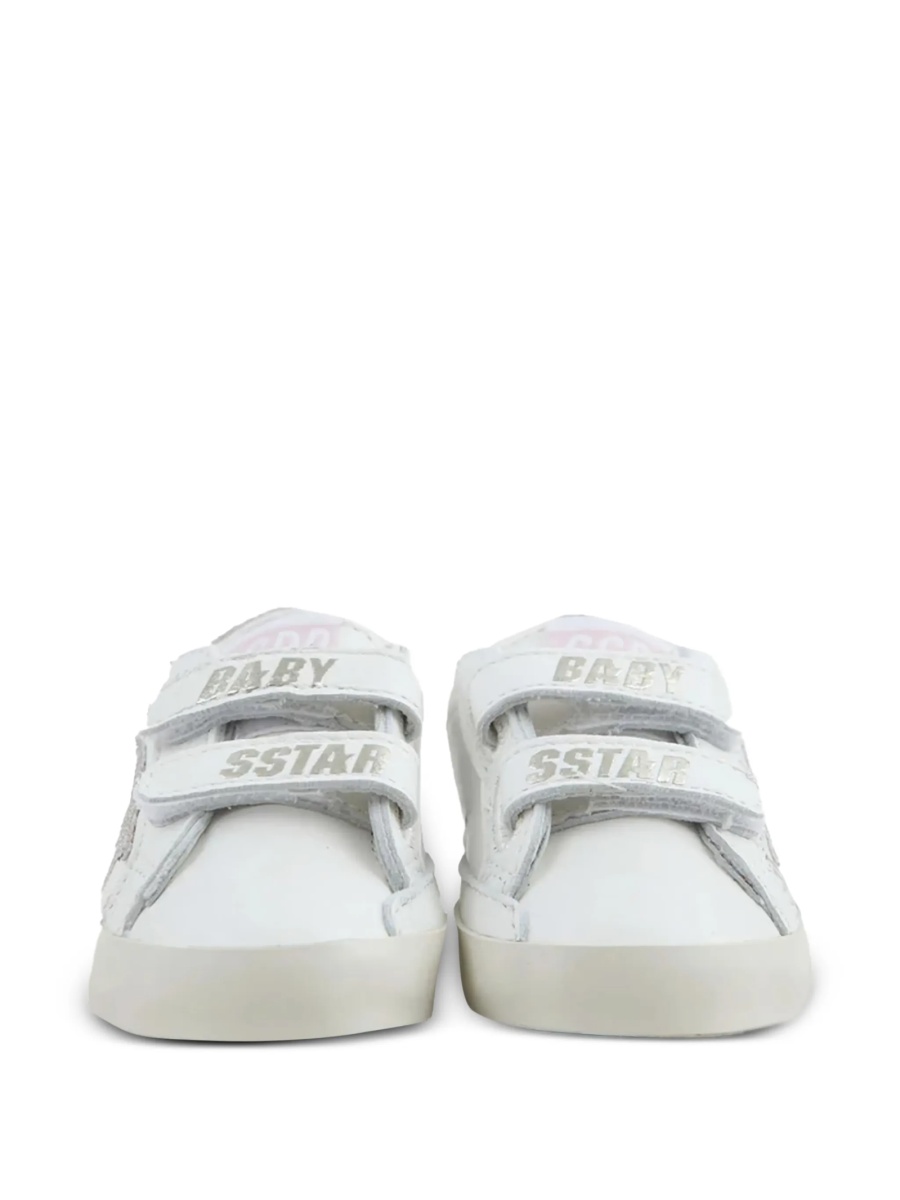 Sneakers Golden Goose albi din poliuretan si poliamida - Img 3