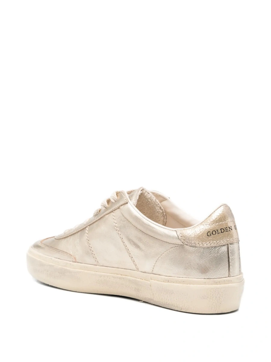 Sneakers Golden Goose gri din piele 'Soul-Star' - Img 6