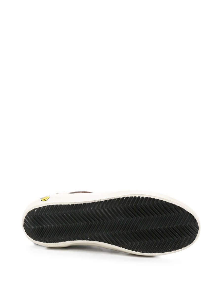 Sneakers Golden Goose maro din piele si piele intoarsa - Img 4