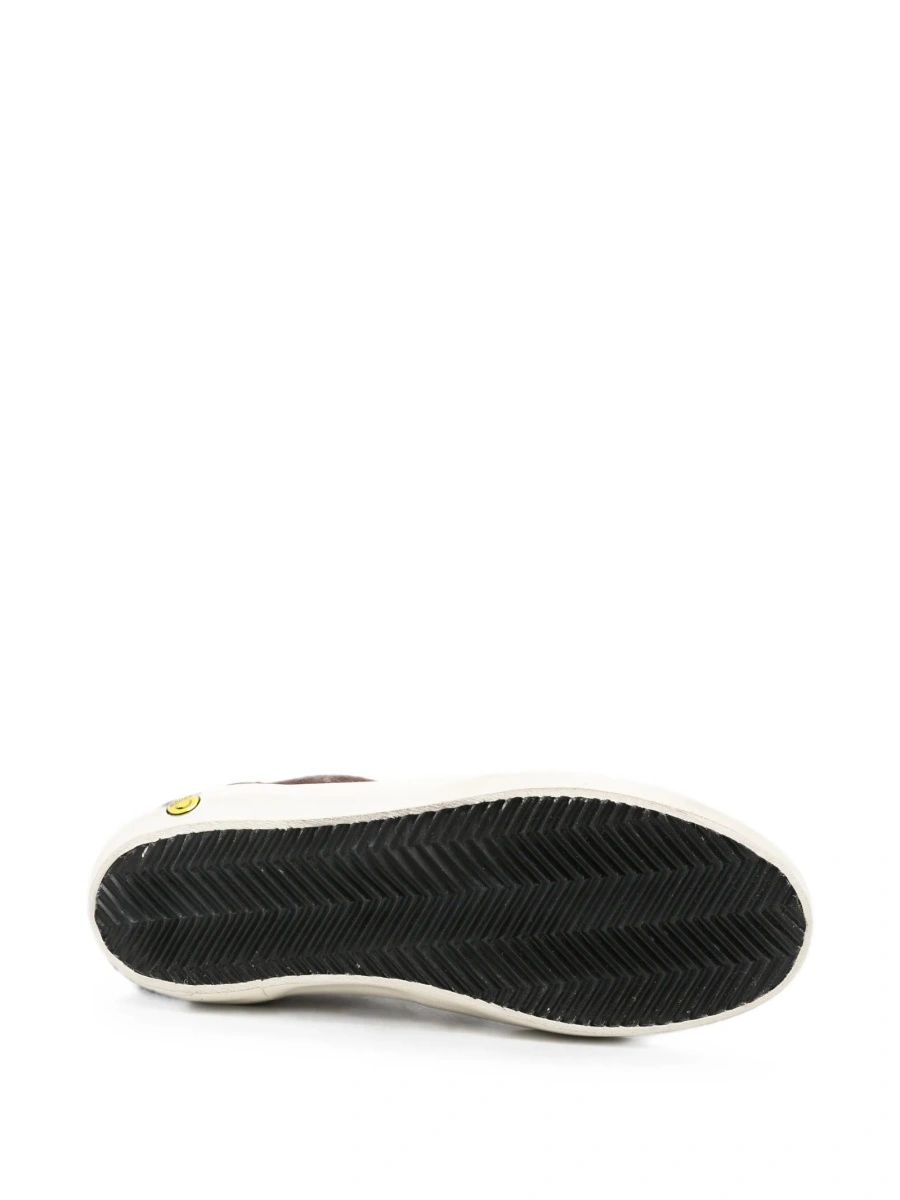 Sneakers Golden Goose maro din piele si piele intoarsa - Img 4