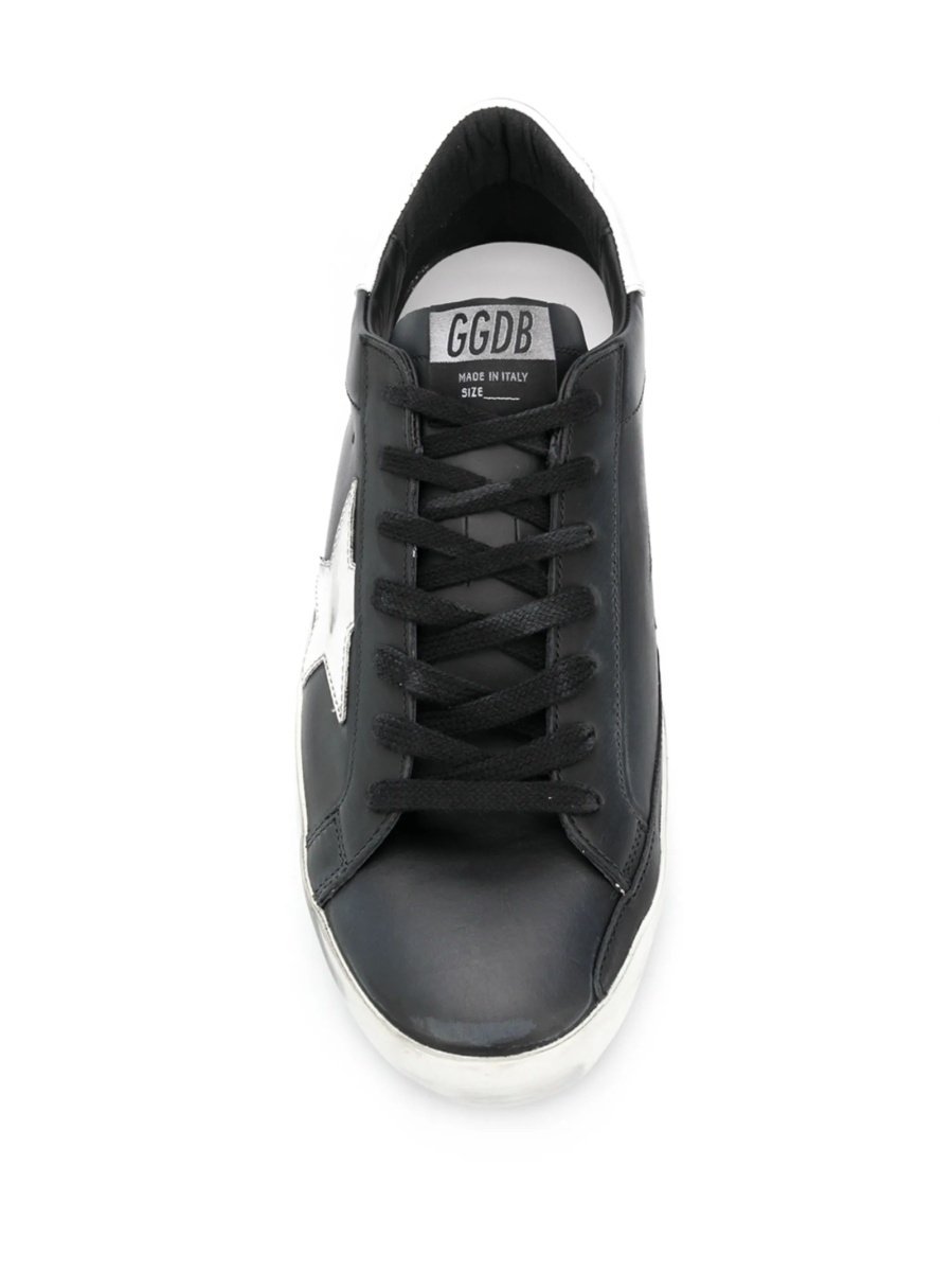 Sneakers Golden Goose negri din bumbac si poliuretan - Img 4