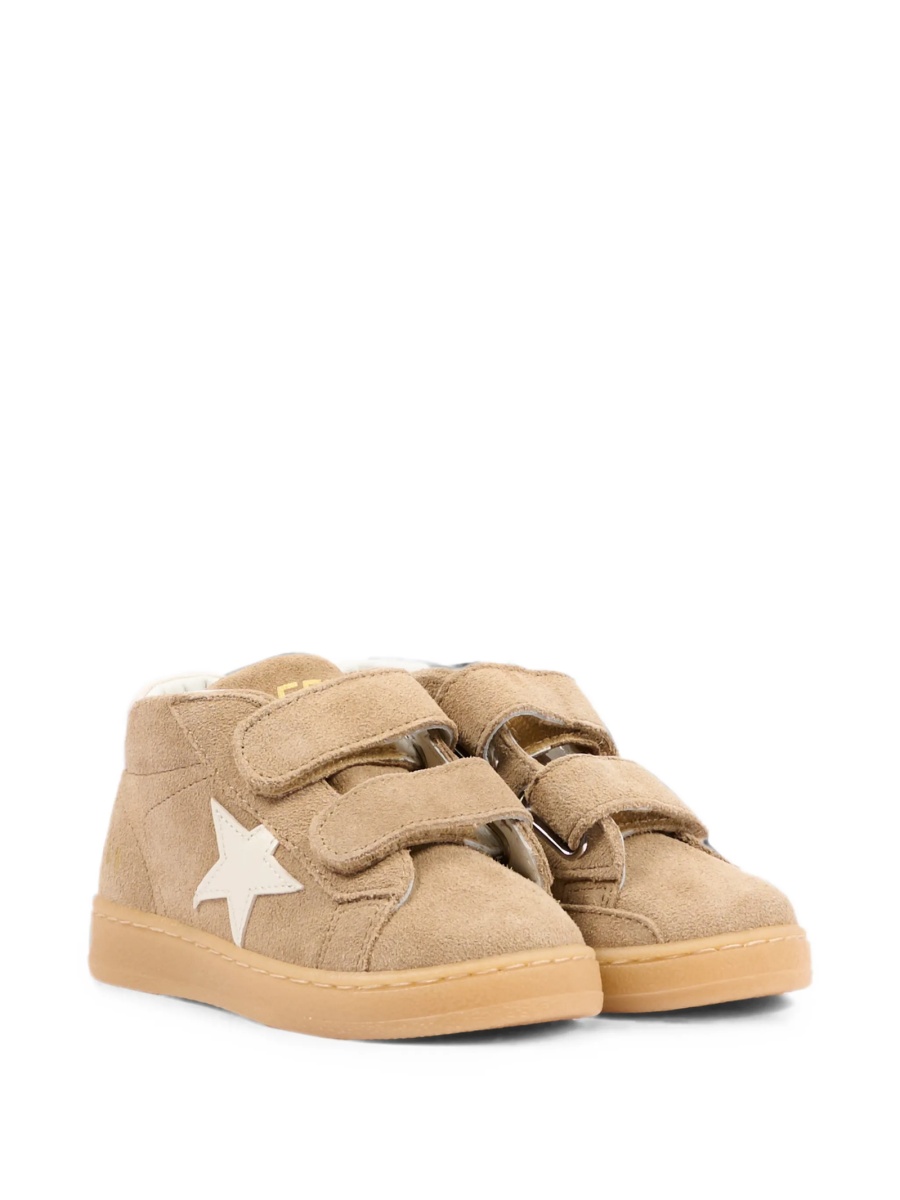 Sneakers Golden Goose neutri din piele intoarsa - Img 2
