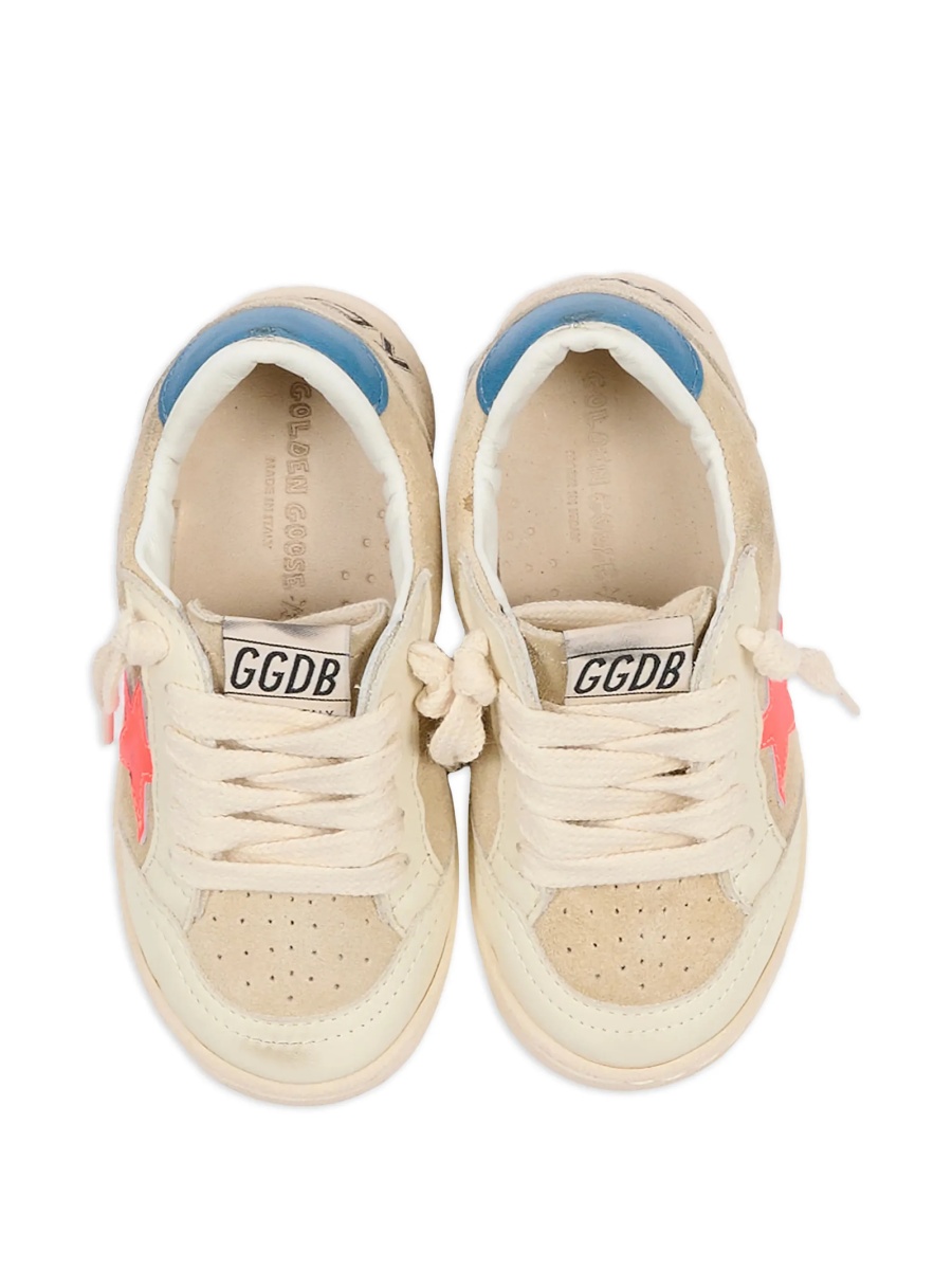Sneakers Golden Goose neutri din piele - Img 3
