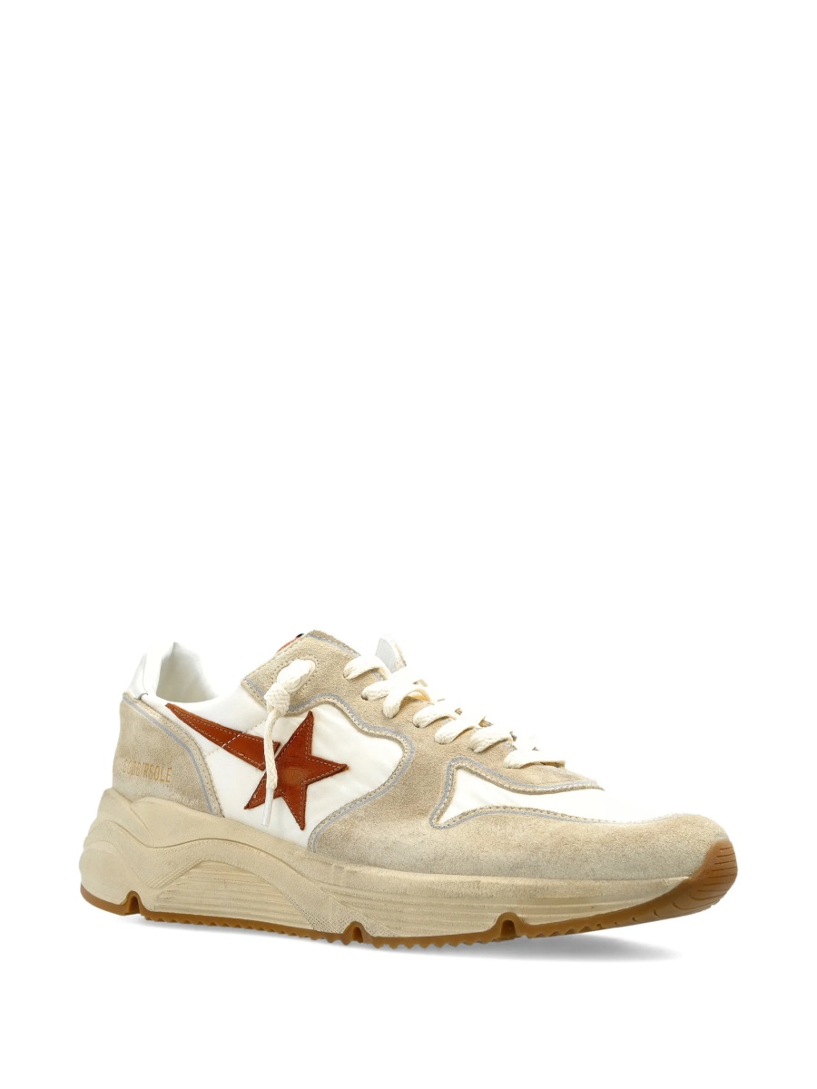 Sneakers Golden Goose star neutri din piele intoarsa si poliamida - Img 2