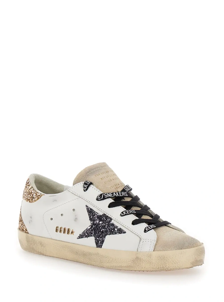 Sneakers Golden Goose 'Superstar' albi din piele - Img 2