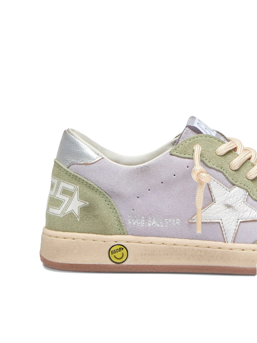 Sneakers Golden Goose violet din piele - Img 5