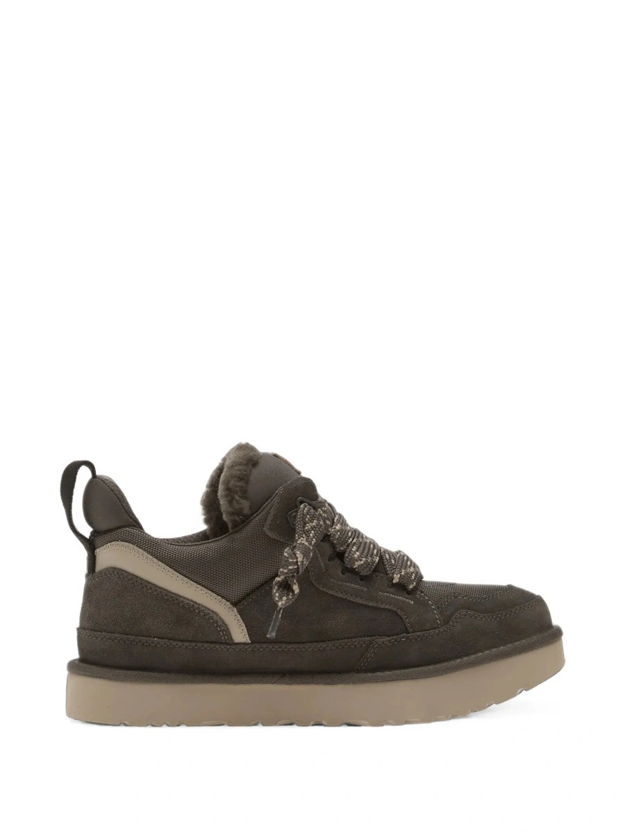 Sneakers Gray Low Top Sneaker with Logo Patch on the Tongue in Suede and Fabric Men - Img 10