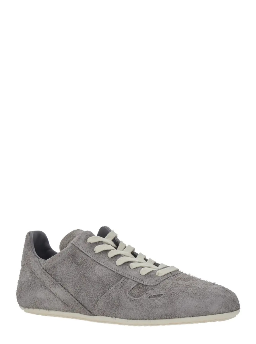 Sneakers Grey Low Top Sneaker with Round Toe and Lace-Up Closure on the Front in Suede for Men - Img 2