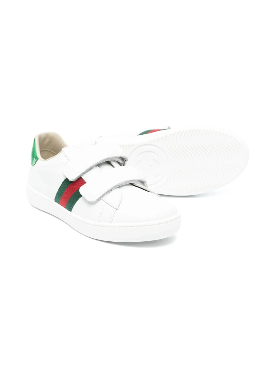 Sneakers Gucci 'Ace' albi din piele - Img 4