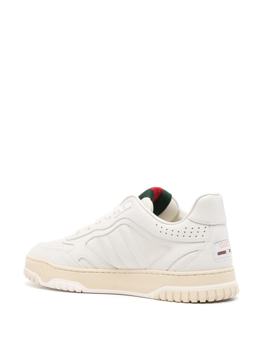 Sneakers Gucci albi din piele - Img 3
