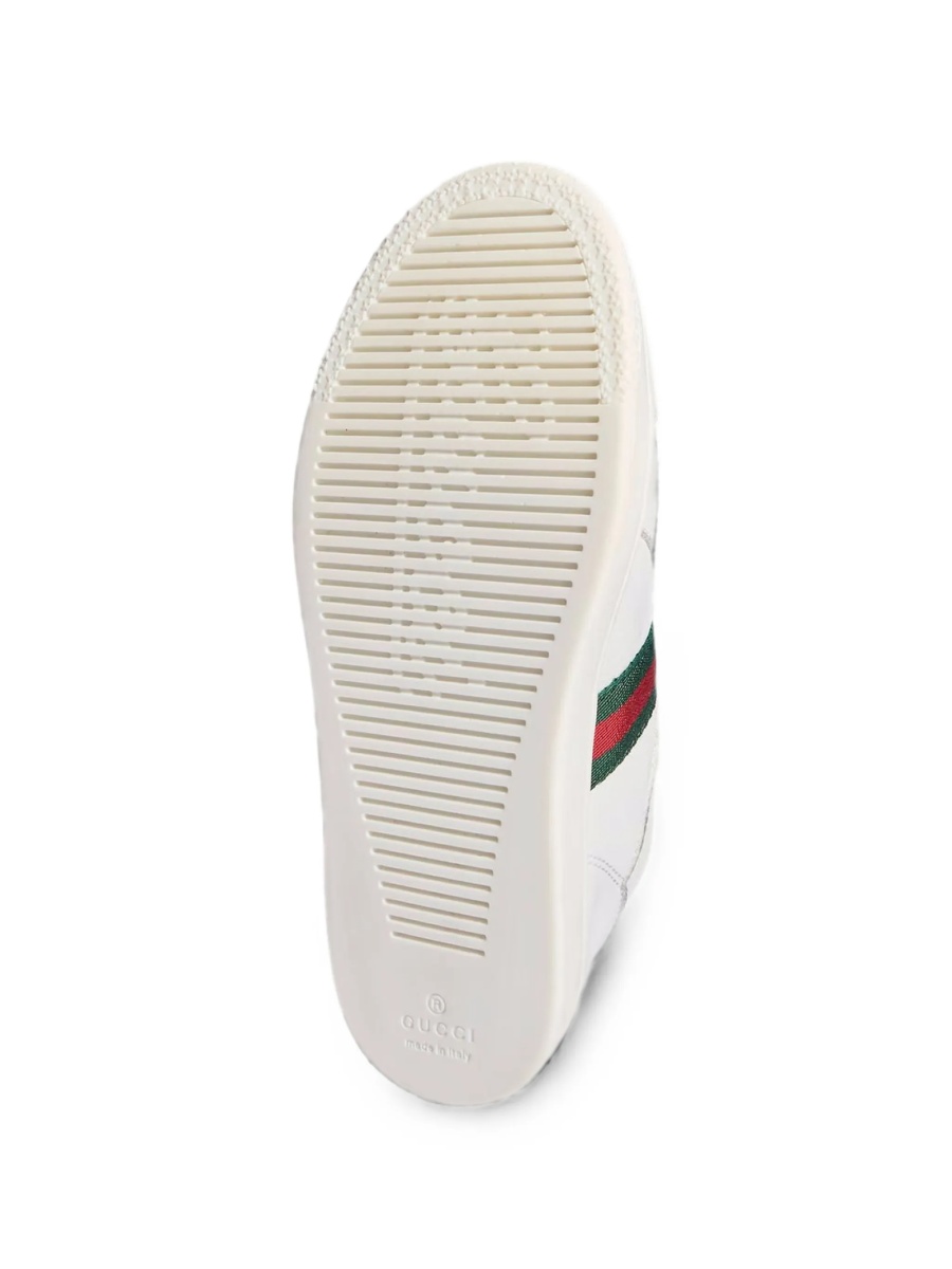 Sneakers Gucci albi din piele - Img 5