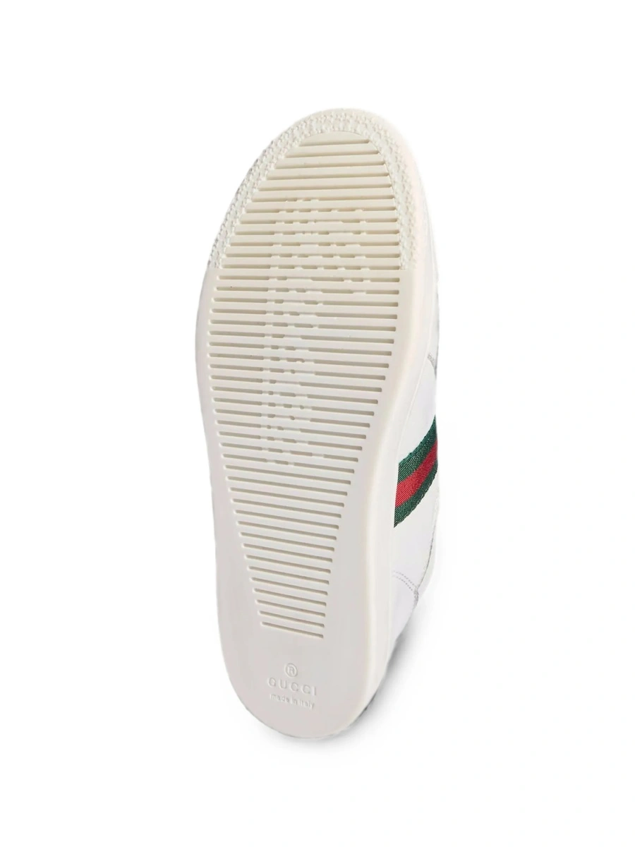 Sneakers Gucci albi din piele - Img 5