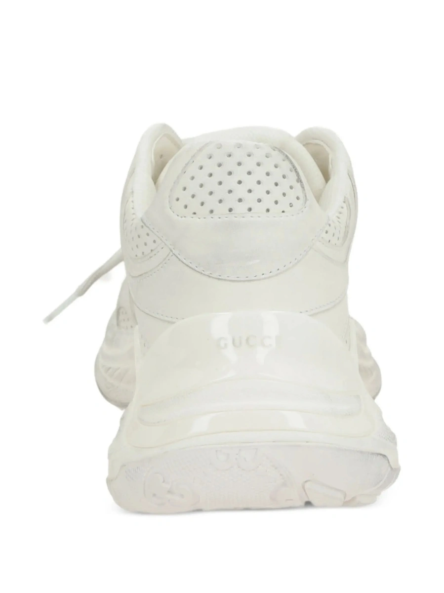 Sneakers Gucci albi din piele - Img 6