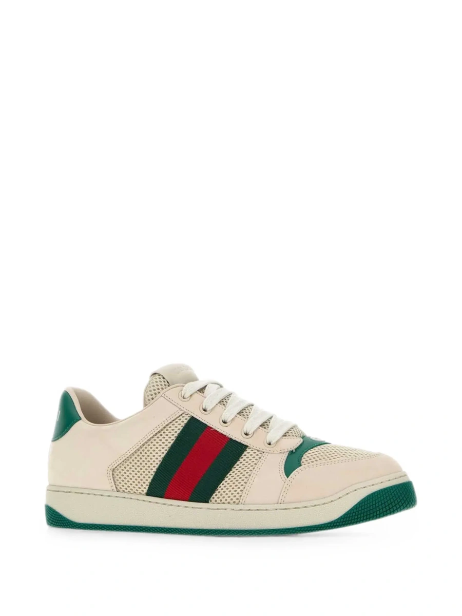 Sneakers Gucci albi din piele - Img 5