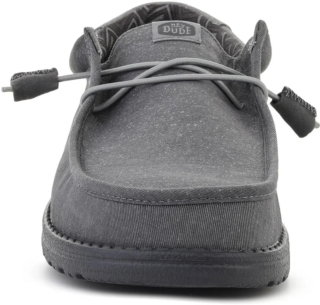 Sneakers Hey Dude gri din canvas - Img 2