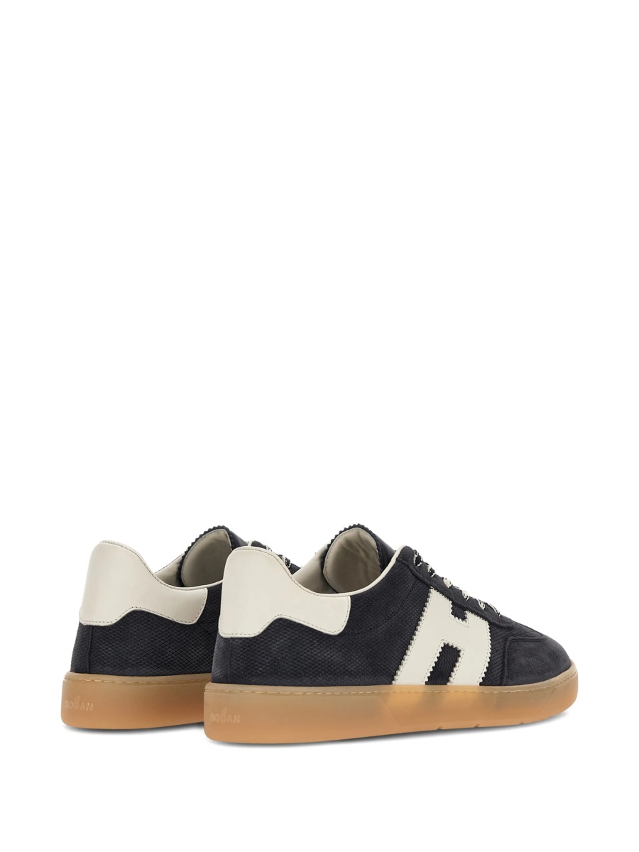 Sneakers Hogan albastri din piele intoarsa si piele - Img 5