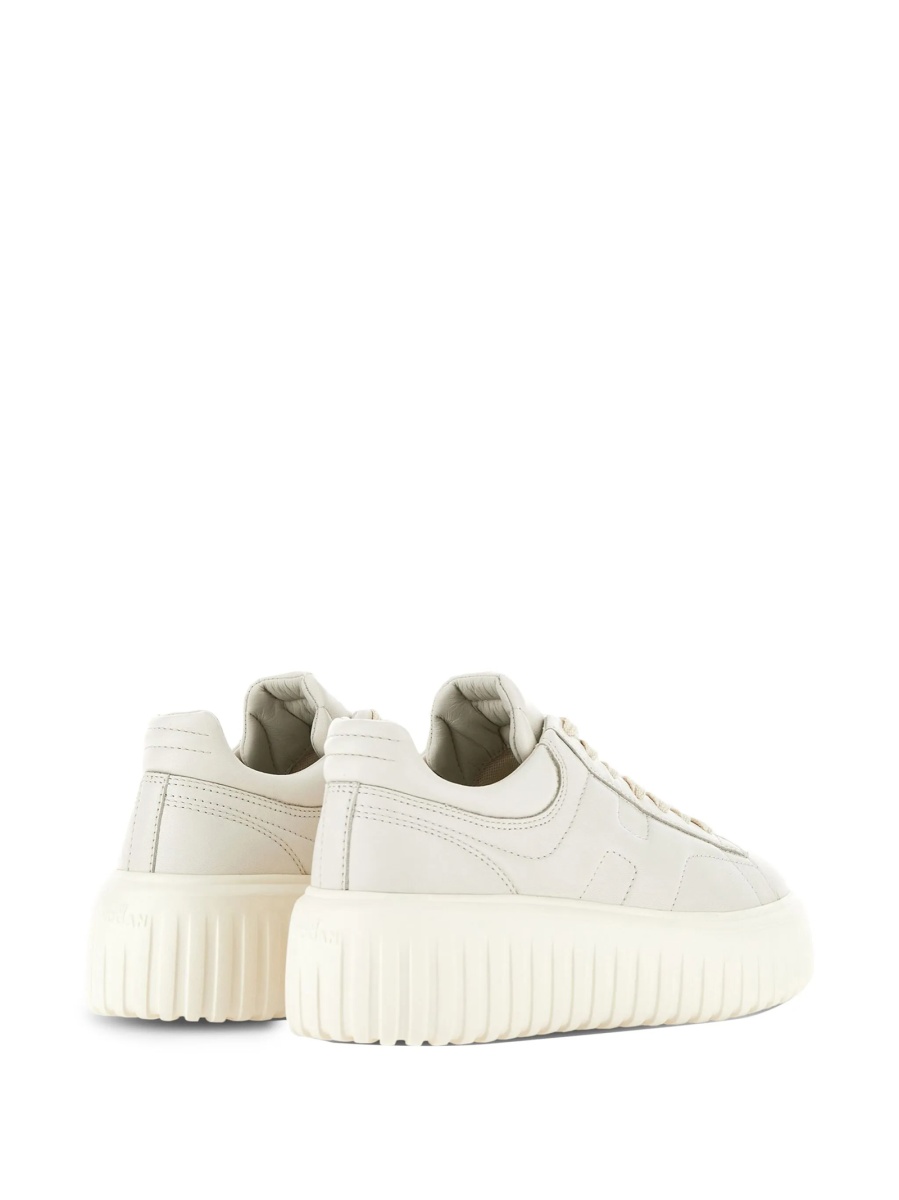 Sneakers Hogan albi din piele - Img 3