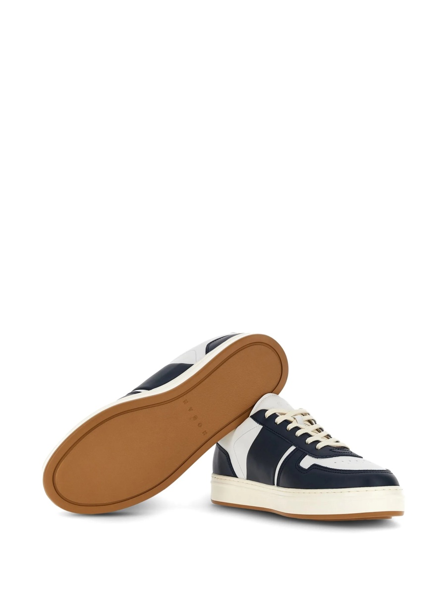 Sneakers Hogan albi din piele - Img 4