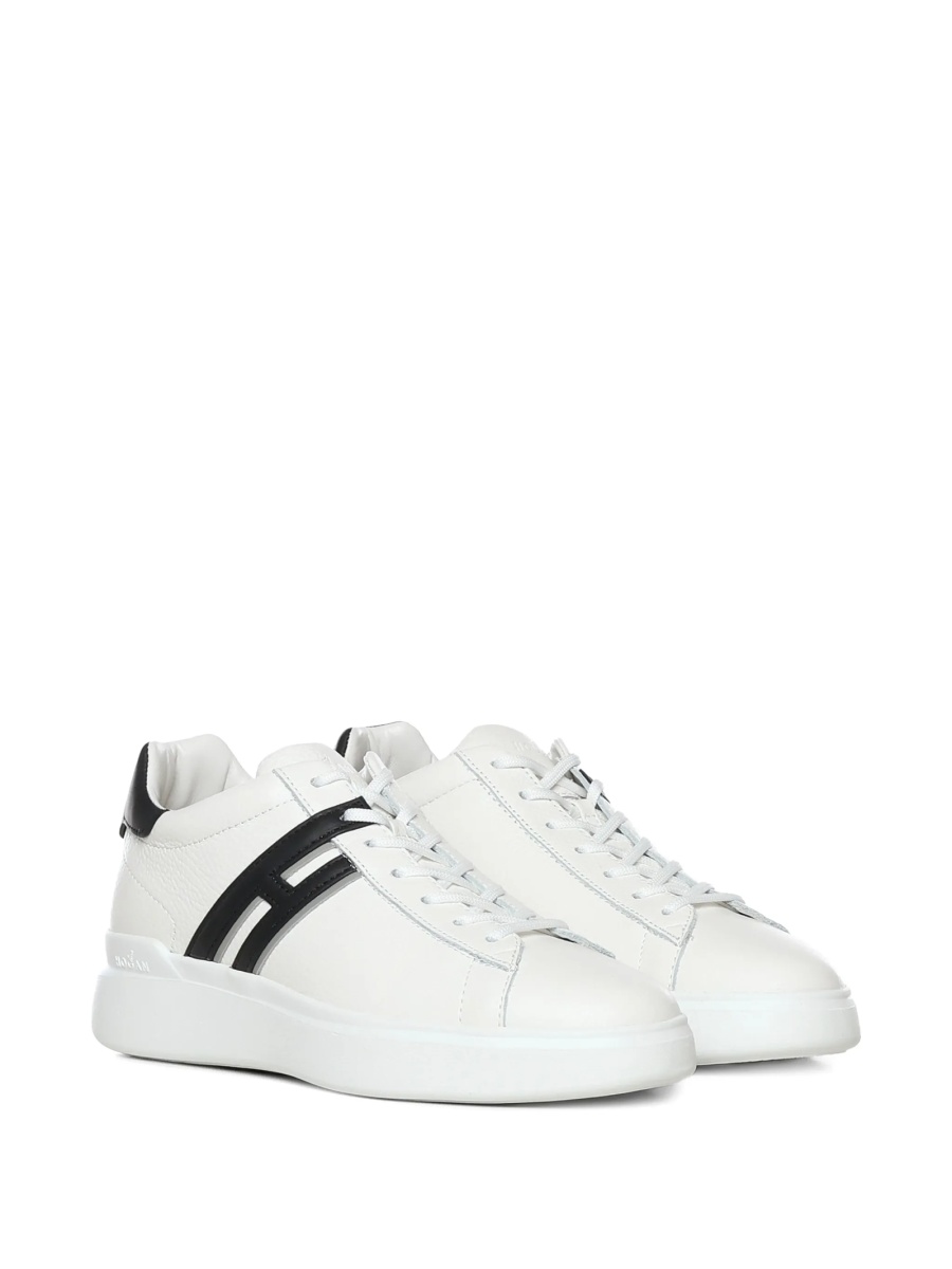 Sneakers Hogan albi din piele - Img 2