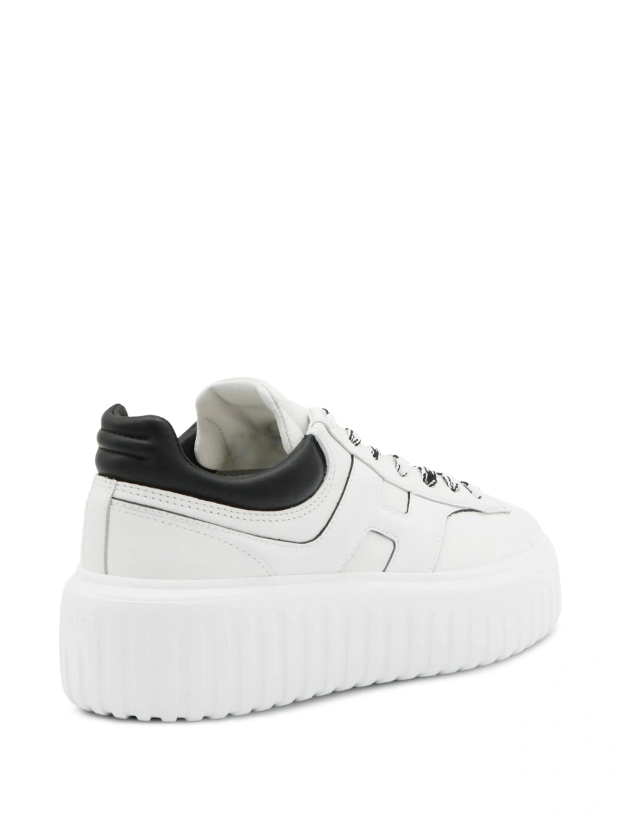 Sneakers Hogan albi din piele - Img 3