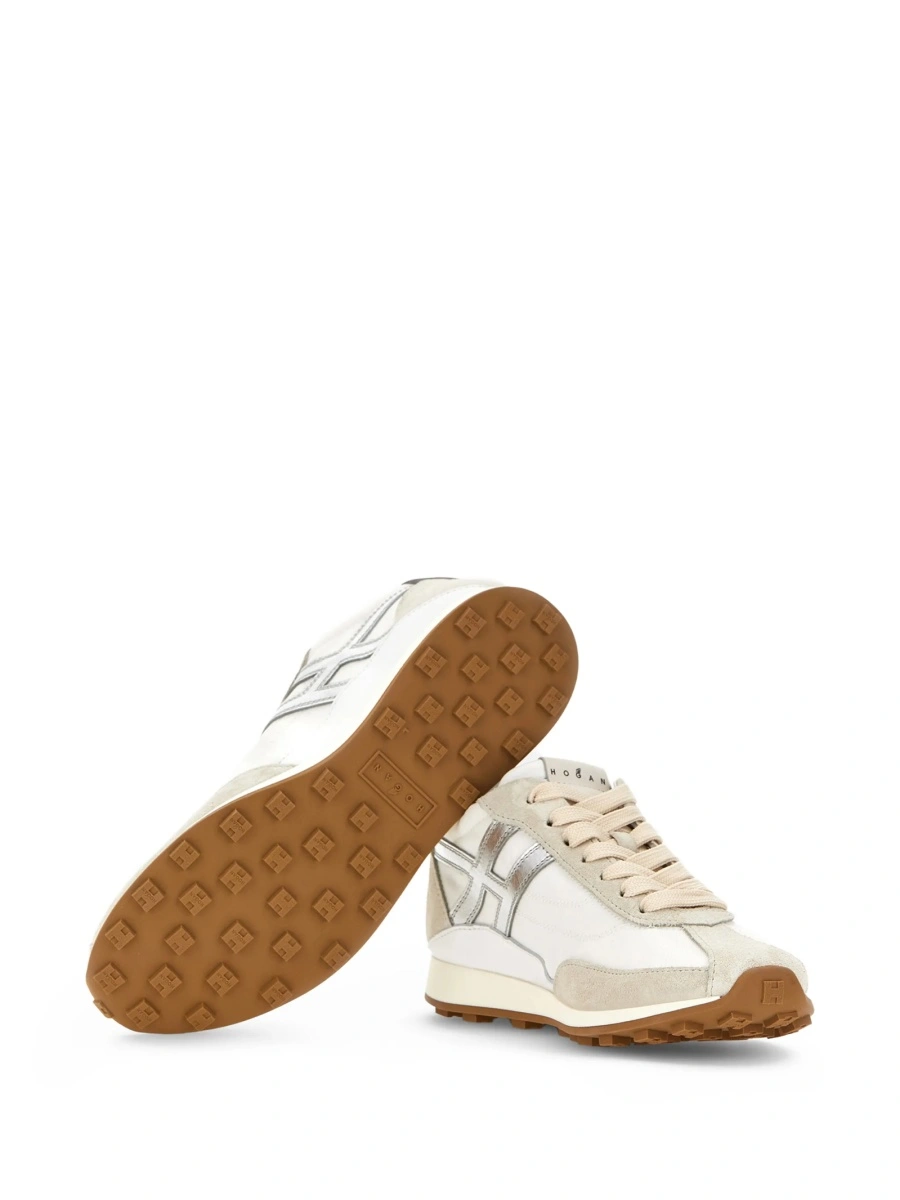 Sneakers Hogan albi din piele - Img 2