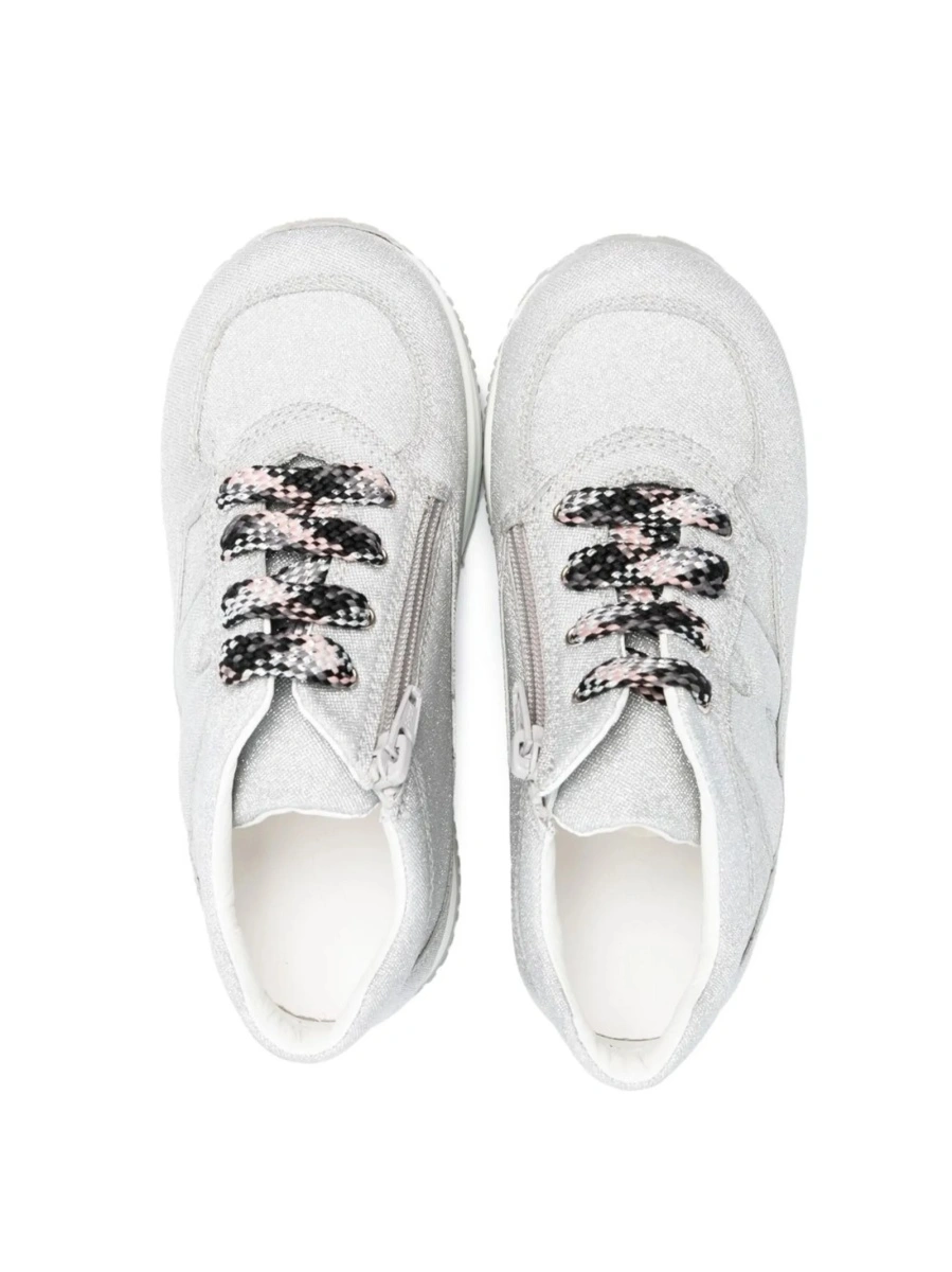 Sneakers Hogan gri din material textil - Img 3