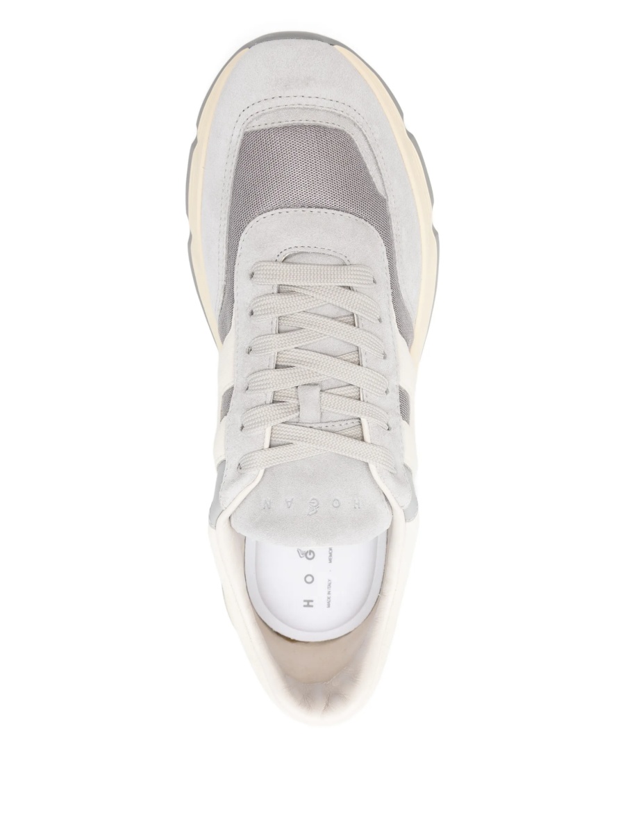 Sneakers Hogan gri din piele intoarsa - Img 3