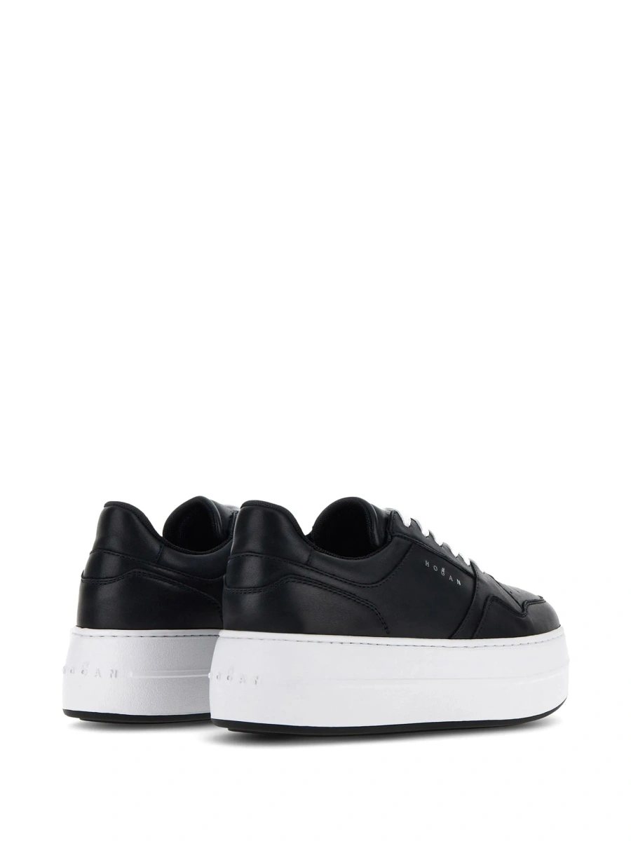 Sneakers Hogan negri din piele - Img 3