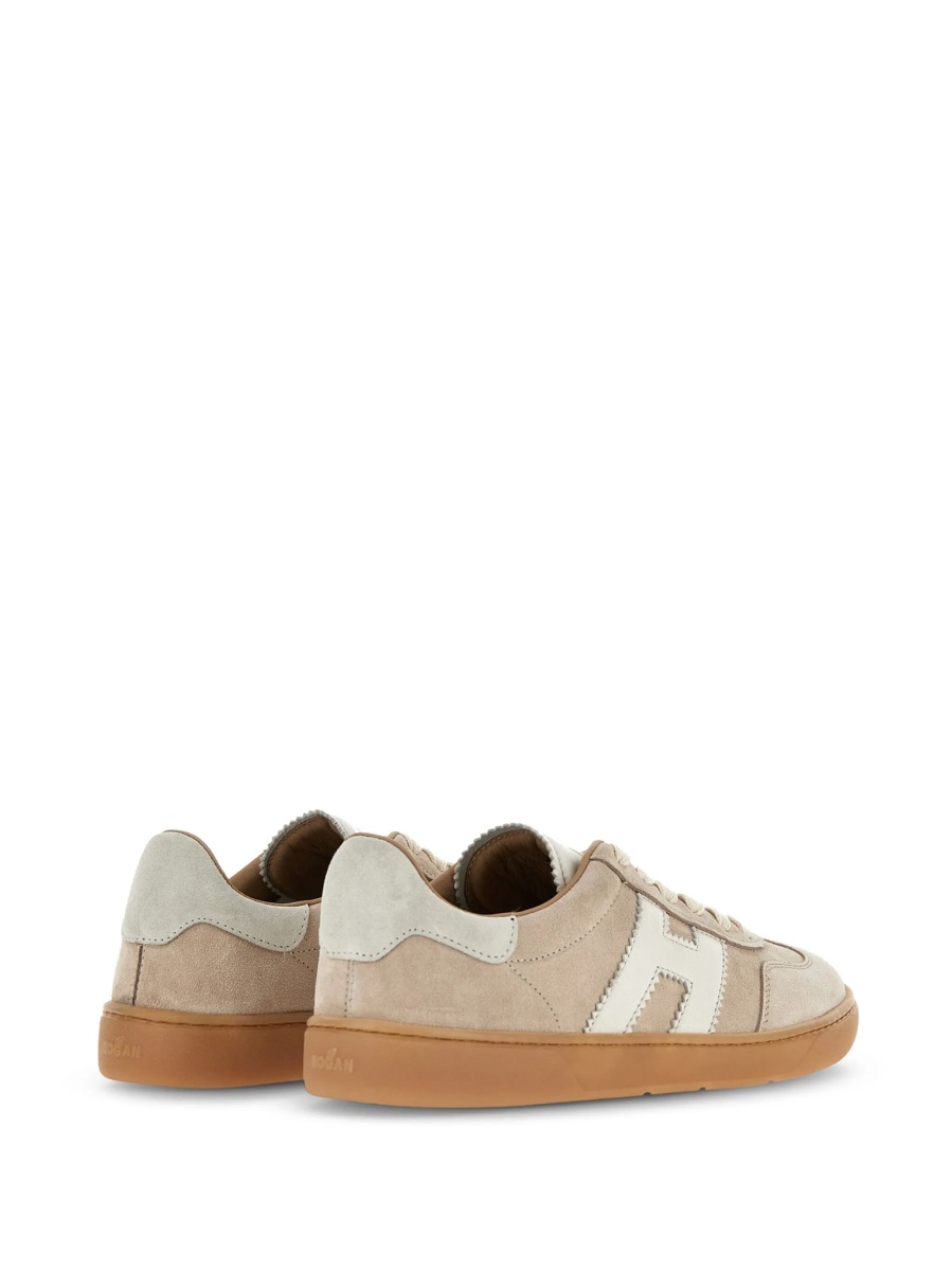 Sneakers Hogan neutri din piele intoarsa - Img 3