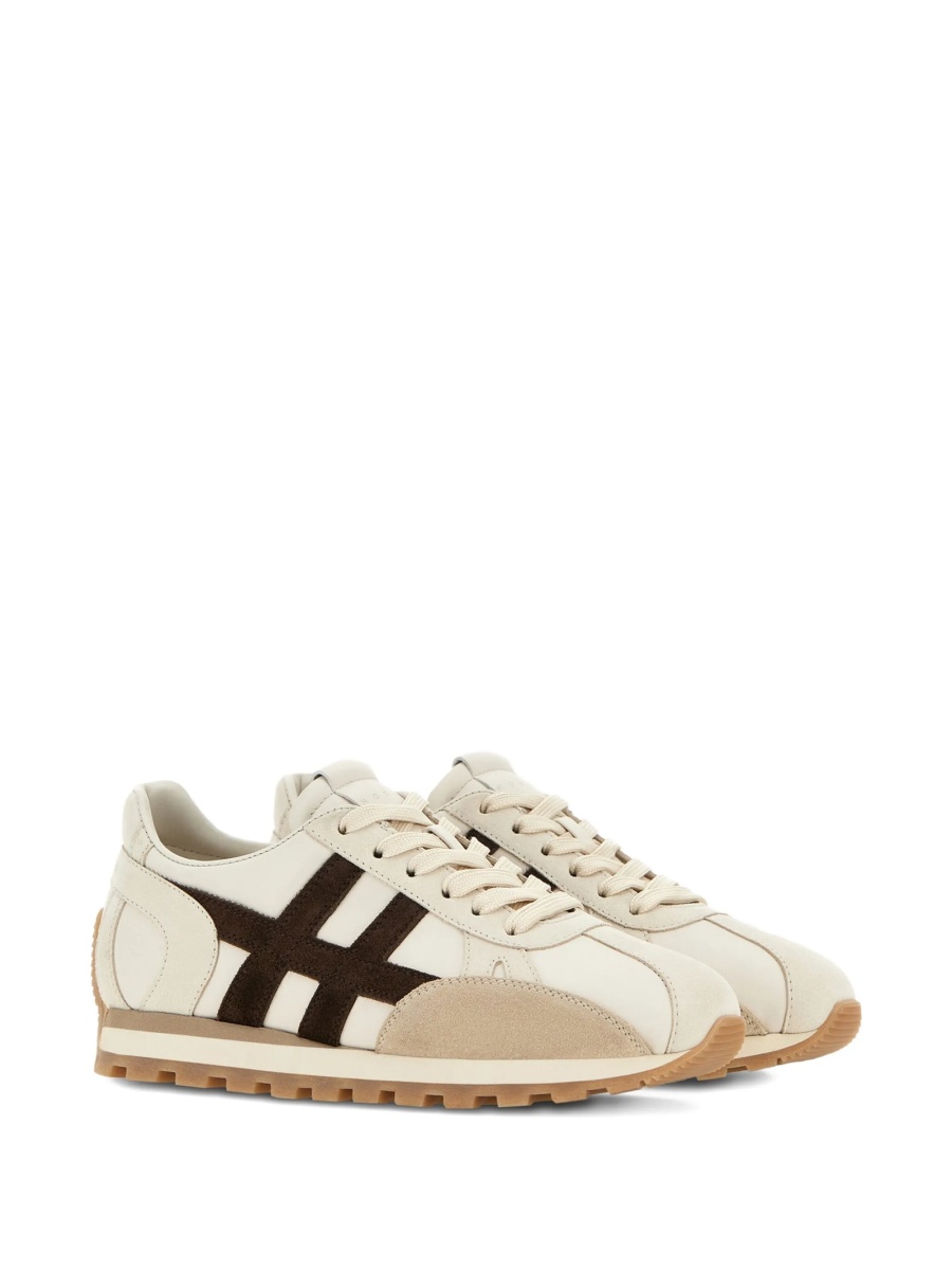 Sneakers Hogan neutri din piele - Img 2