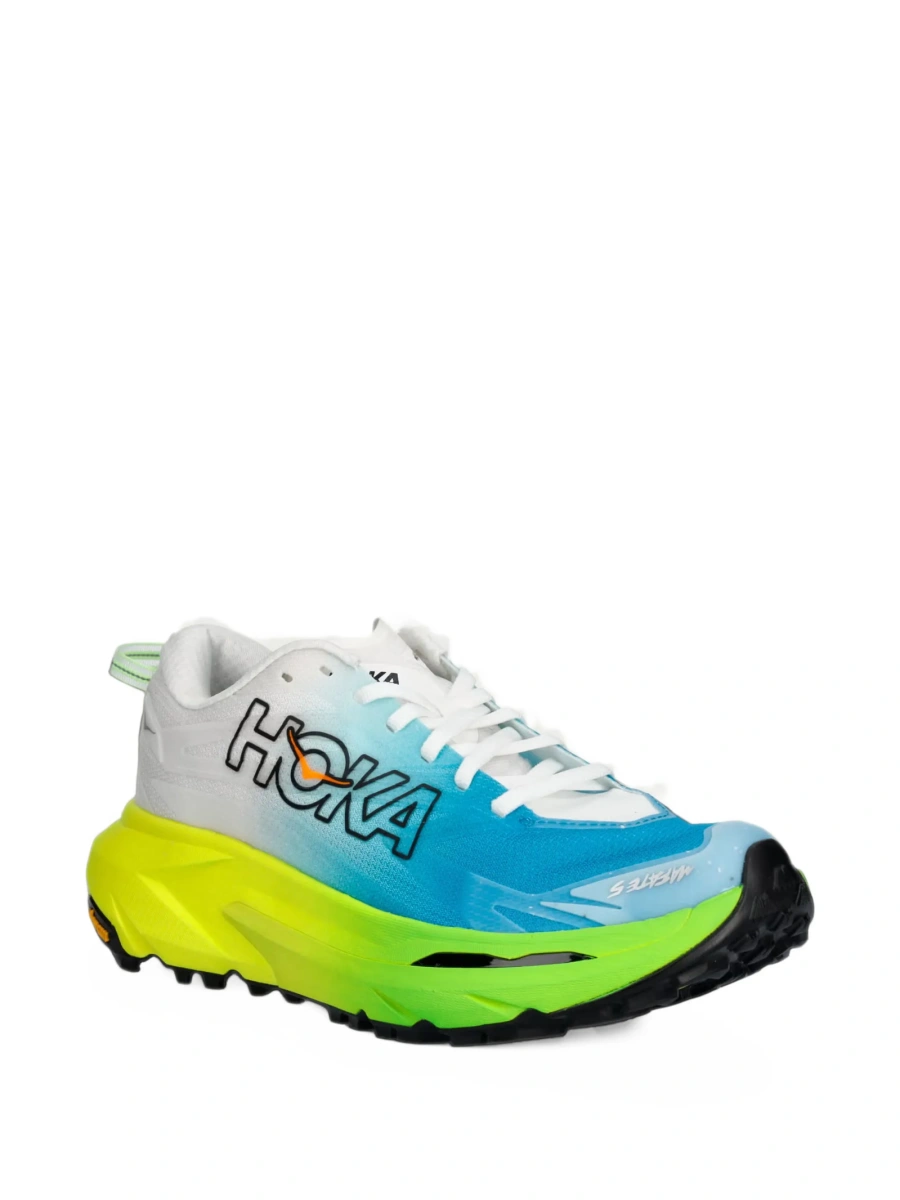 Sneakers Hoka One One albi din material textil - Img 2