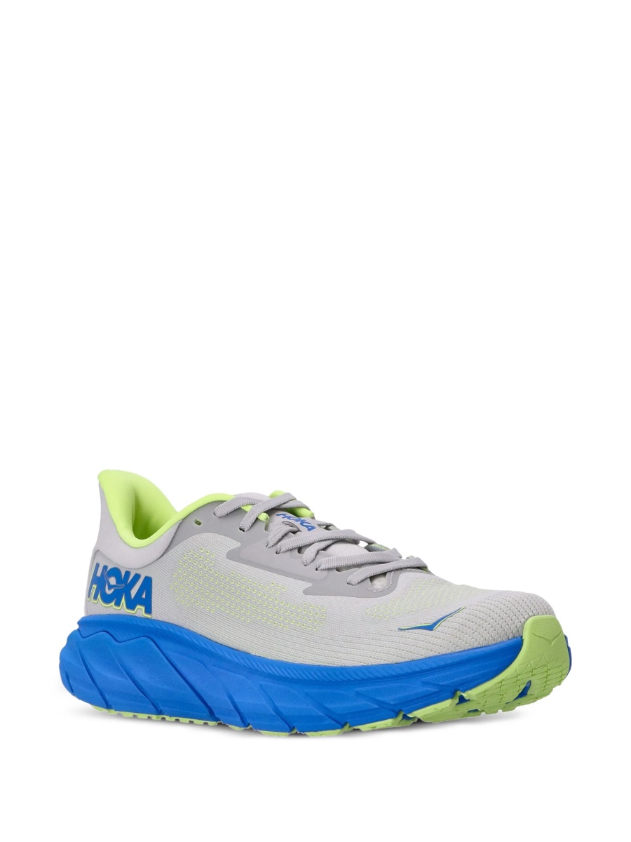 Sneakers Hoka One One gri din material textil - Img 2