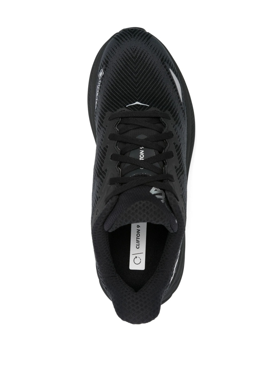 Sneakers Hoka One One negri din material textil si poliuretan - Img 4