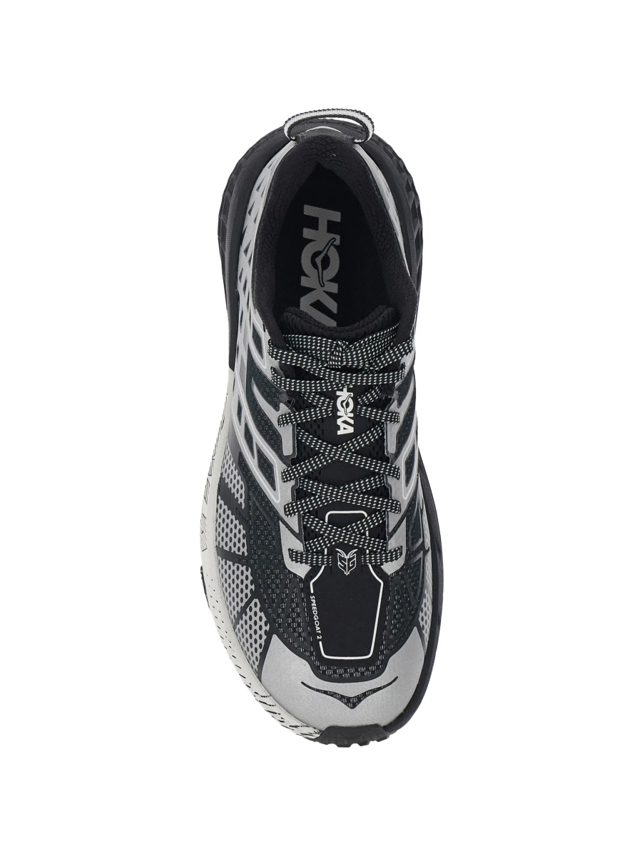Sneakers Hoka One One negri din material textil - Img 3