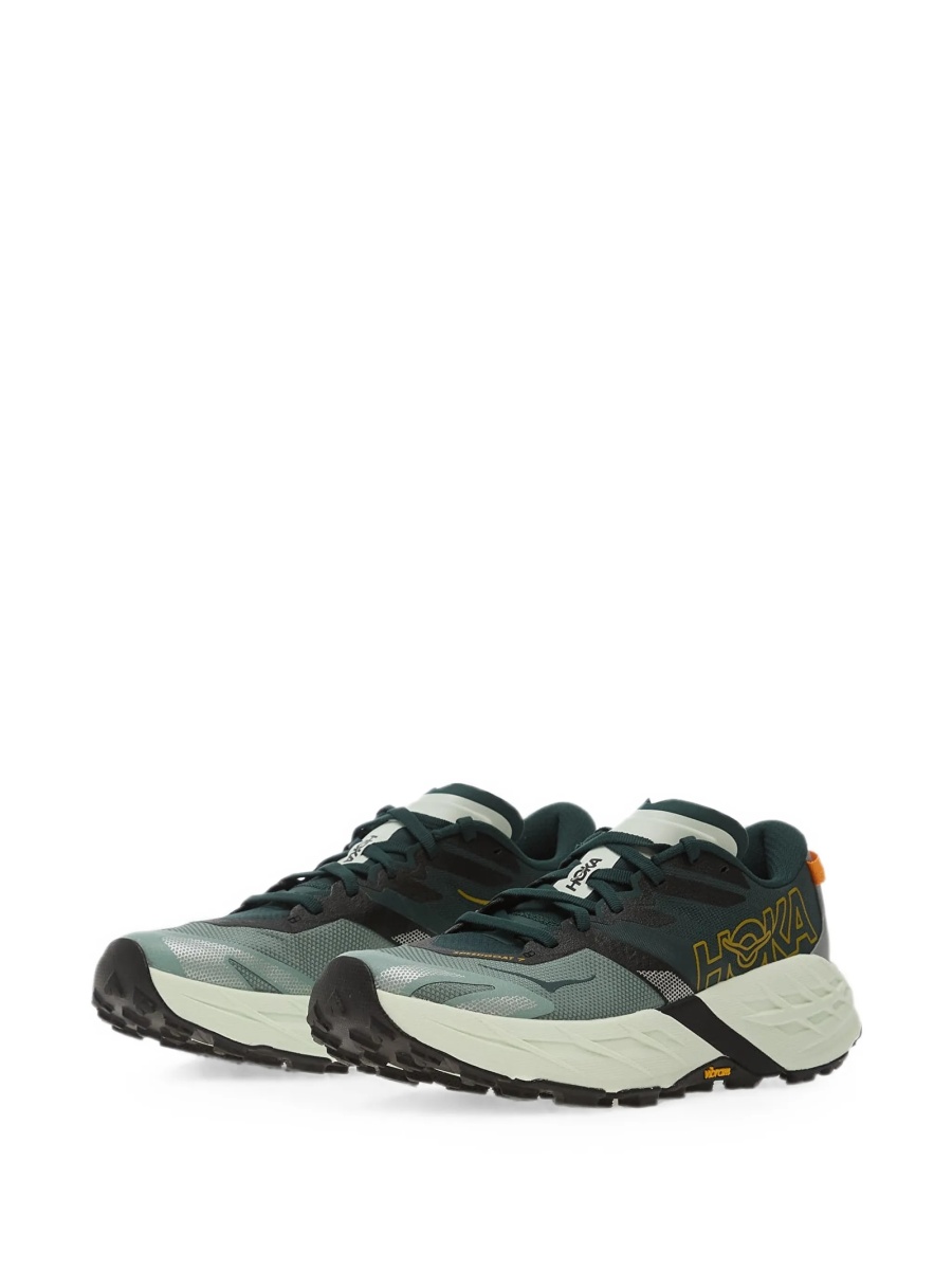 Sneakers Hoka One One verzi din material textil - Img 2