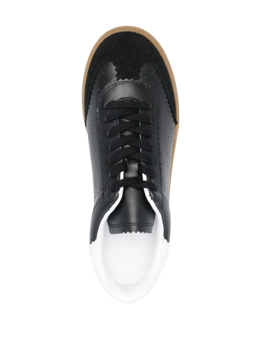 Sneakers Isabel Marant negri din piele - Img 4