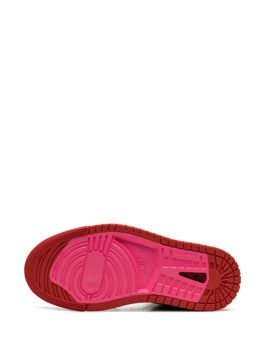 Sneakers Jordan air jordan 1 maro din material textil si piele intoarsa - Img 4