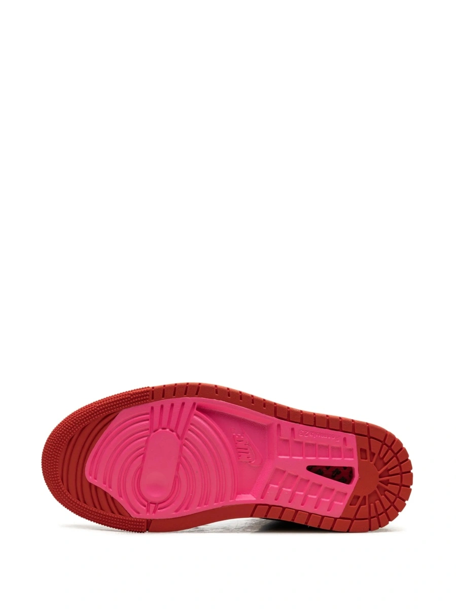 Sneakers Jordan air jordan 1 maro din material textil si piele intoarsa - Img 4