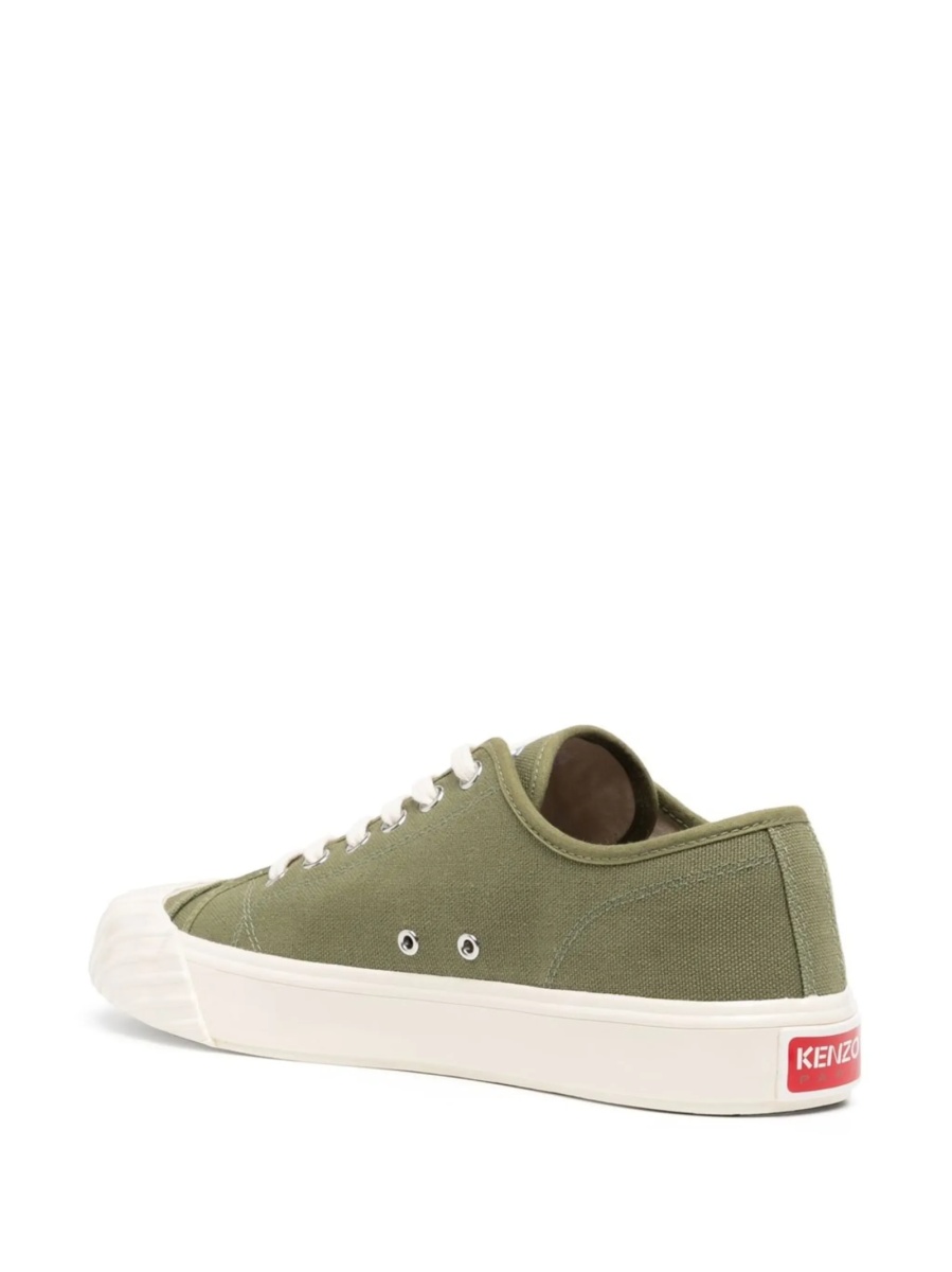Sneakers Kenzo verzi din material textil - Img 3