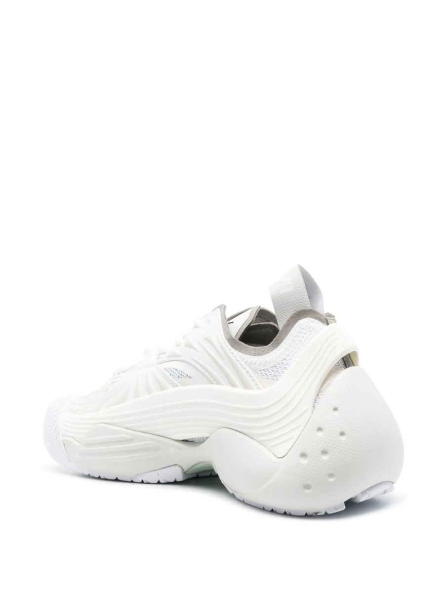 Sneakers Lanvin albi din poliuretan si material textil - Img 3