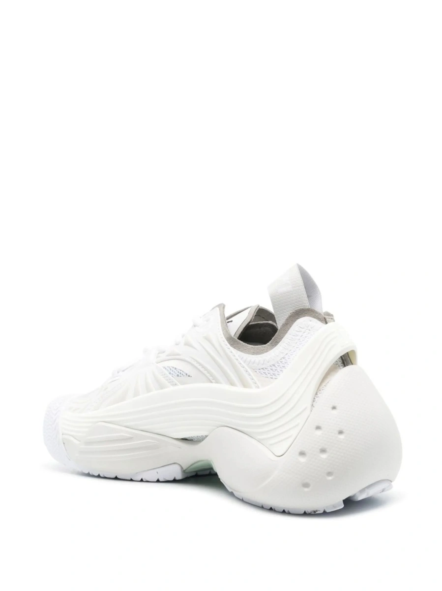 Sneakers Lanvin albi din poliuretan si material textil - Img 3
