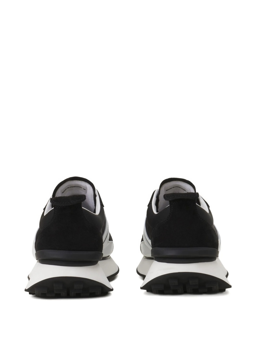 Sneakers Lanvin negri din poliamida si bos taurus - Img 3