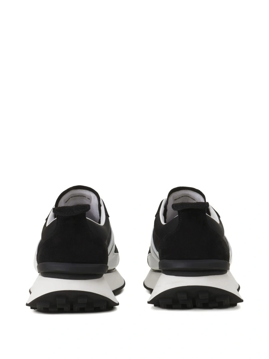 Sneakers Lanvin negri din poliamida si bos taurus - Img 3